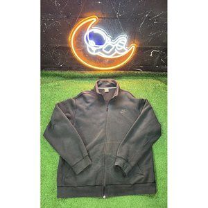 Vintage Nike Sportswear Y2K Full Zip Up Black Heavy Sweatshirt Men's‎ XXL
